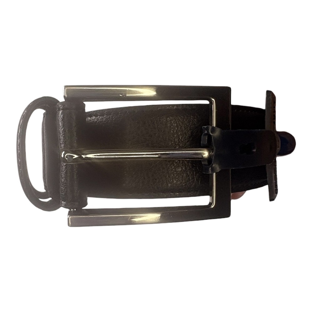NWT Brooks Brothers Black Leather Belt Gold Buckle Sz 42 Preppy Wedding Business